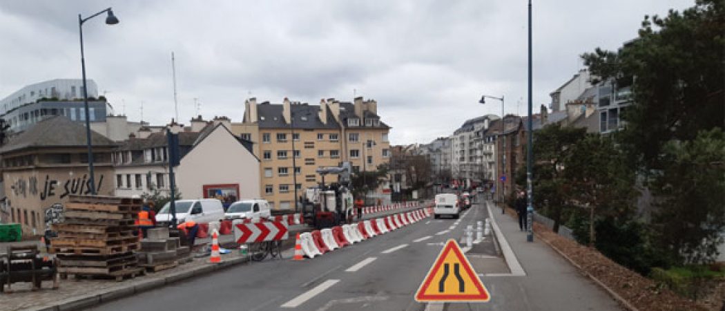 Rennes : la circulation perturbée à  cause de  travaux